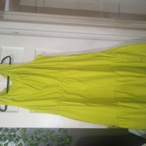 Vibrant Yellow Halter Dress
